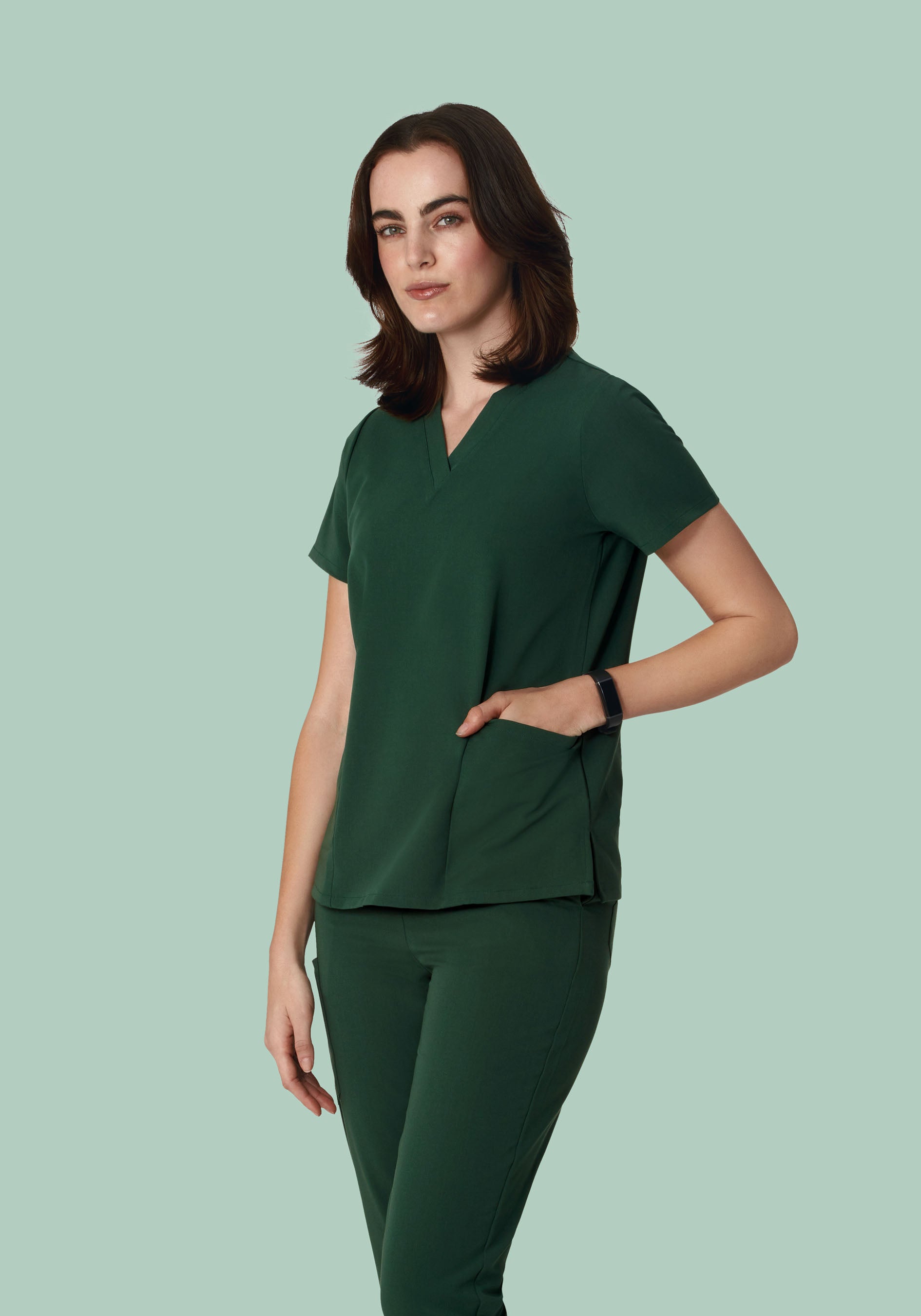6 Pocket Top Midnight Green