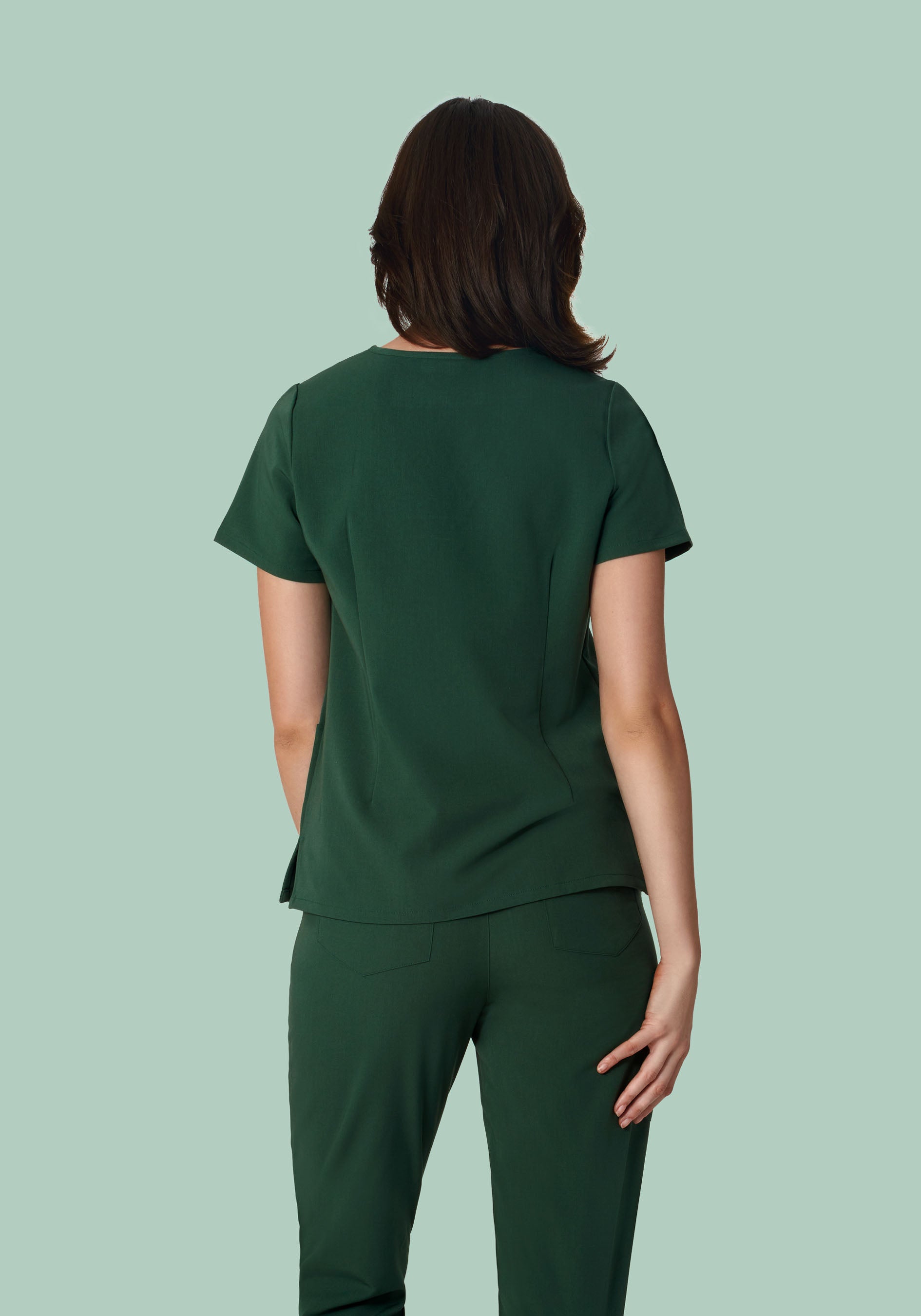 6 Pocket Top Midnight Green