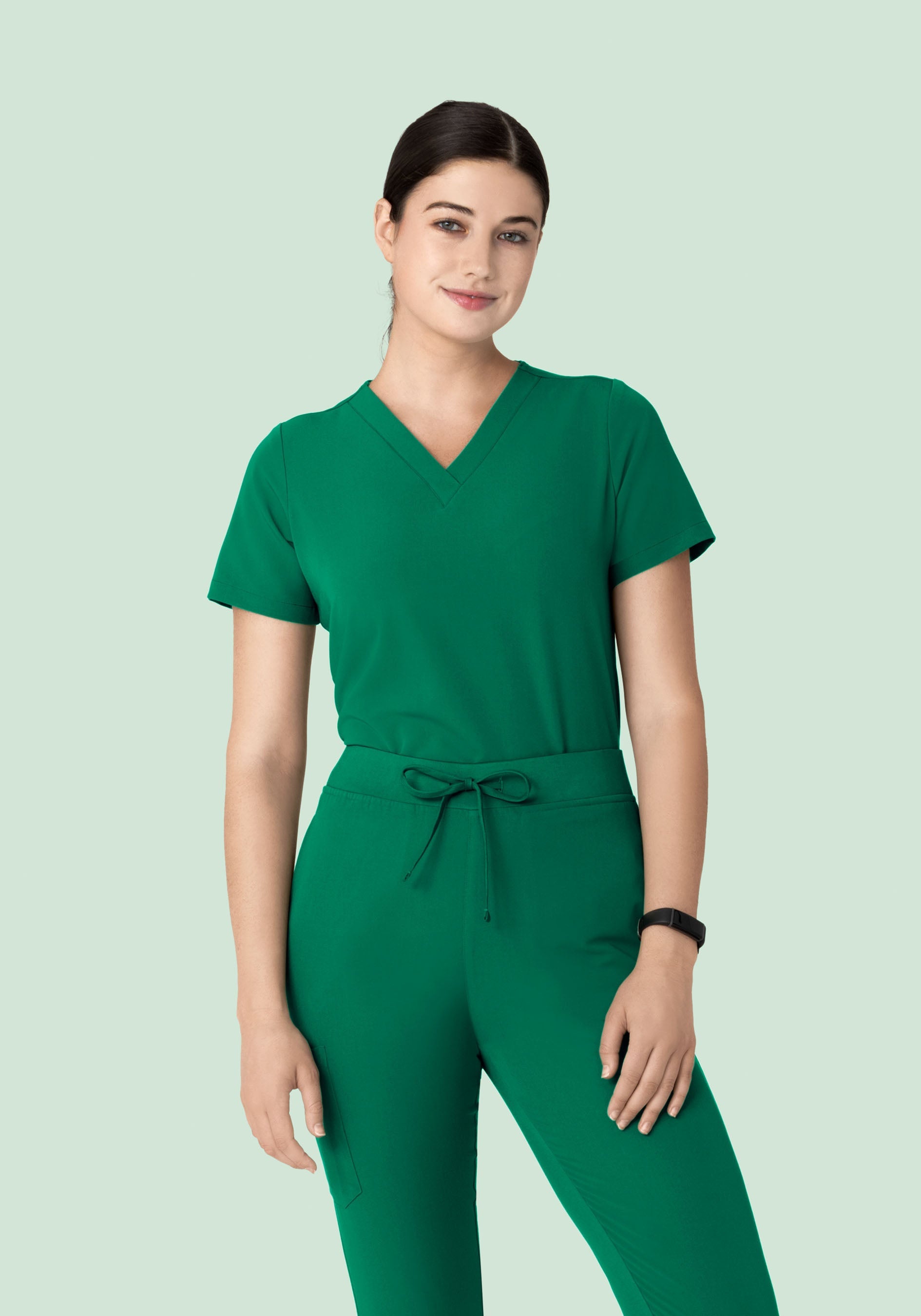 6 Pocket Top Envy Green