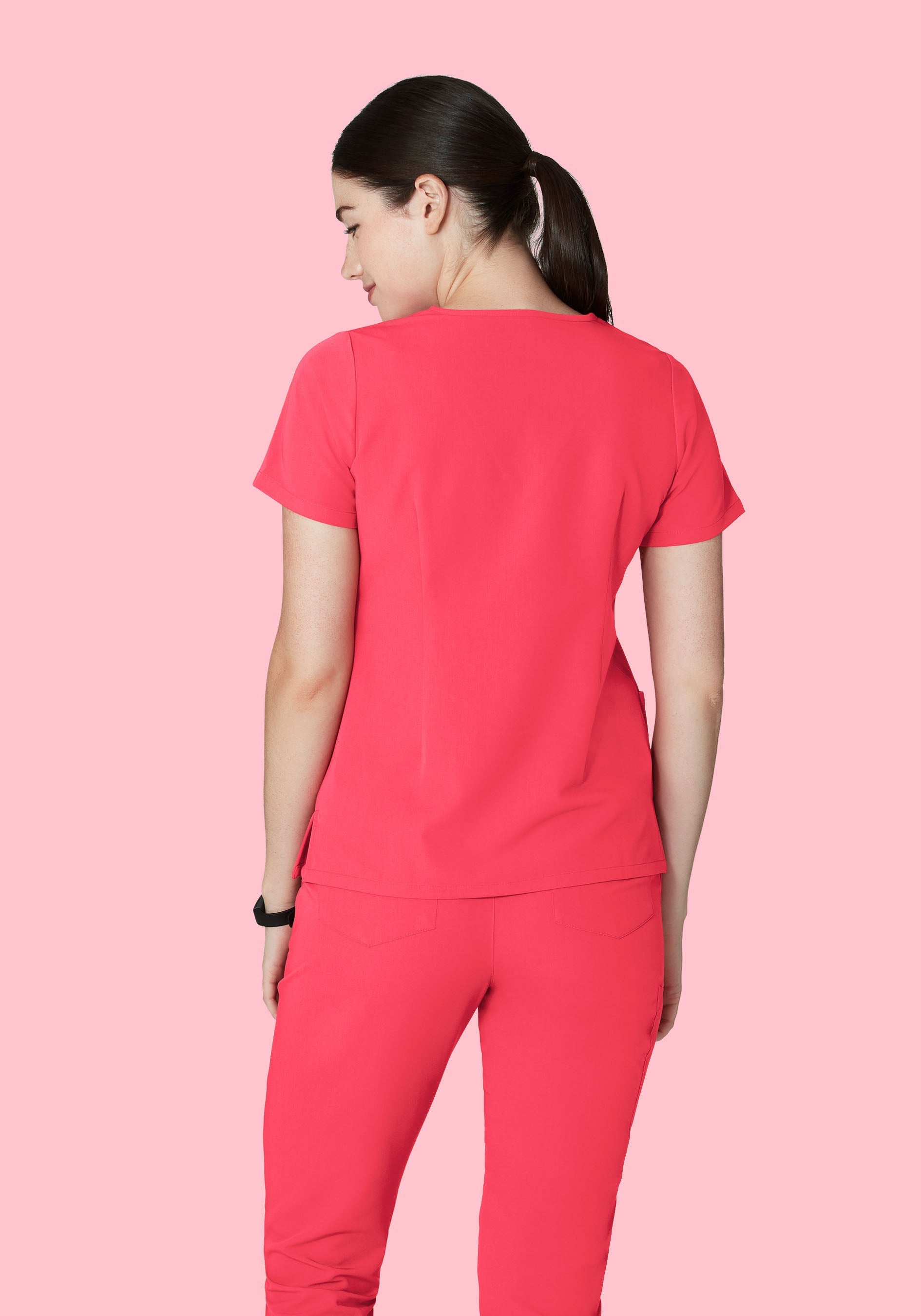 6 Pocket Top Paradise Pink