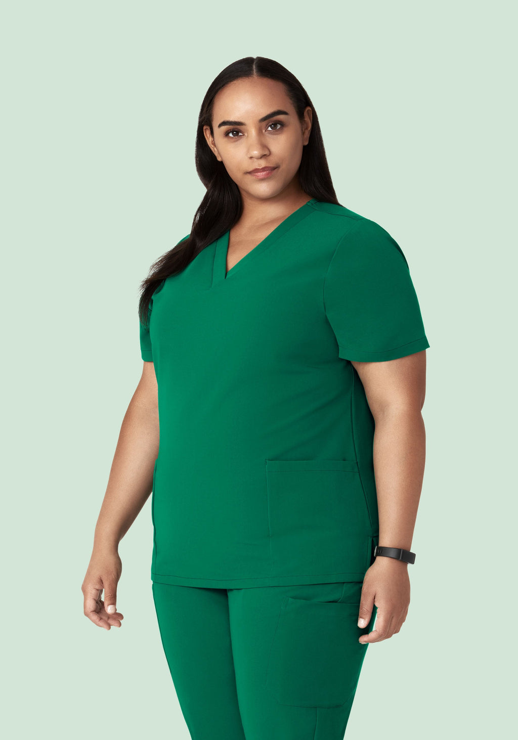 6 Pocket Top Envy Green