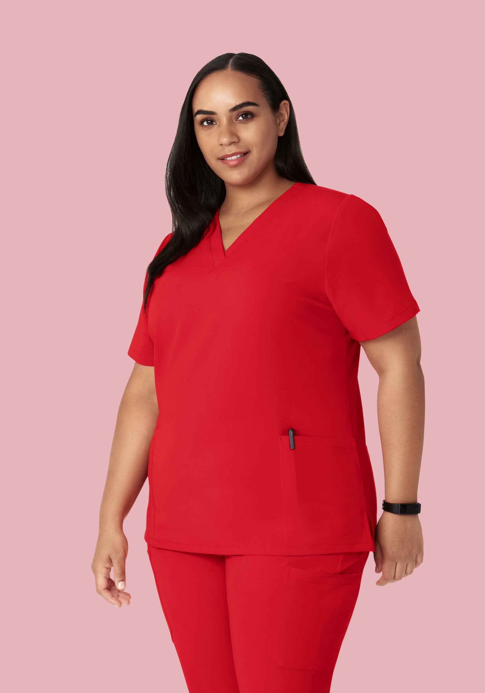 6 Pocket Top Poppy Red