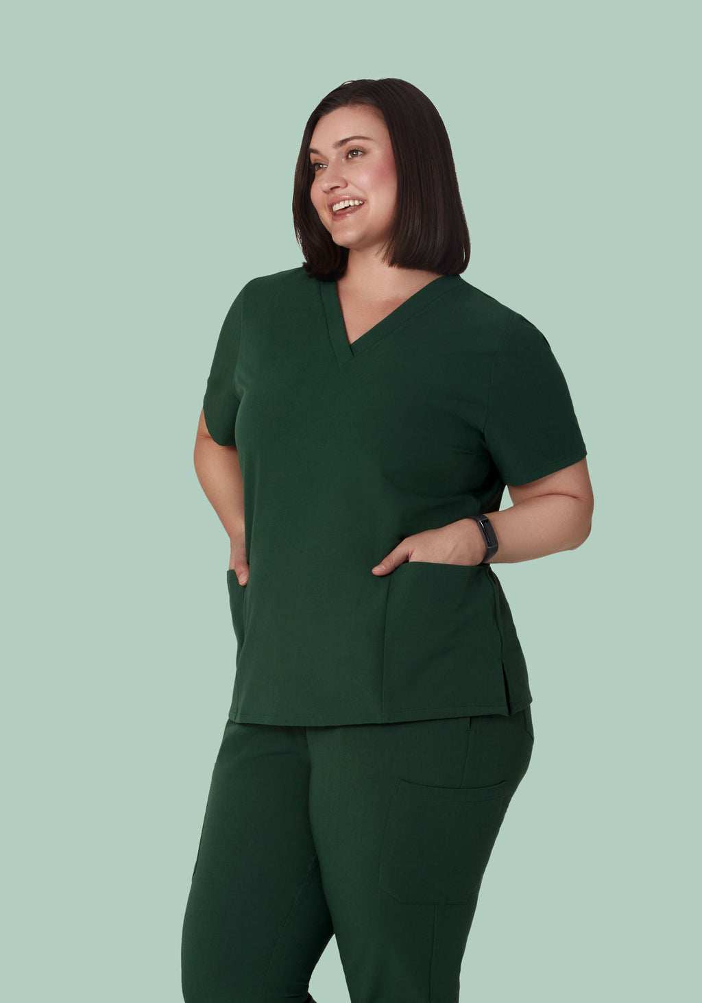 6 Pocket Top Midnight Green