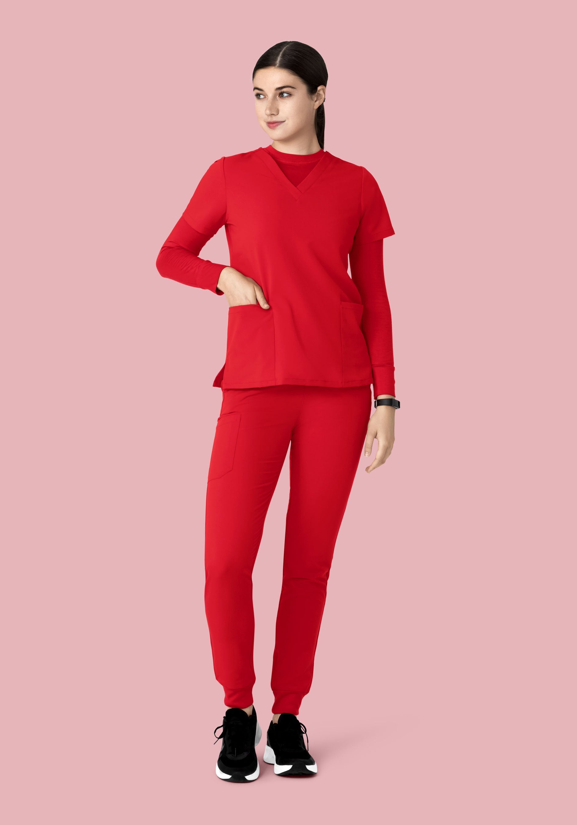 6 Pocket Top Poppy Red