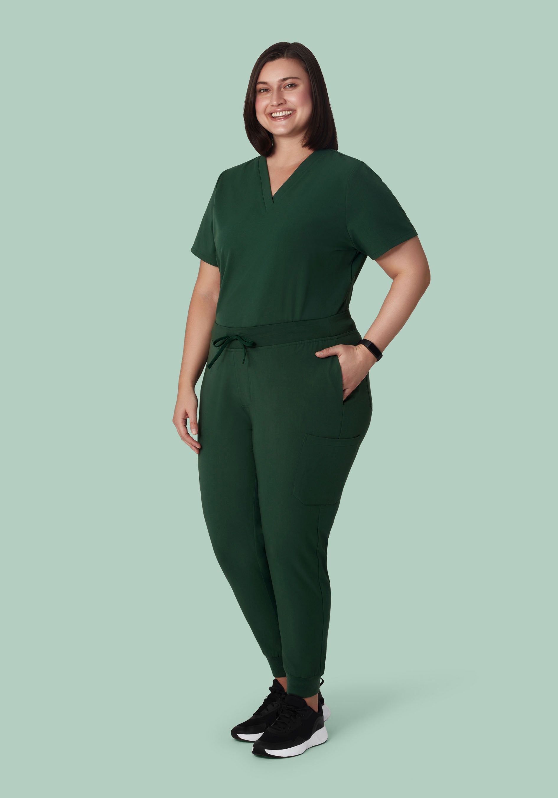 6 Pocket Top Midnight Green