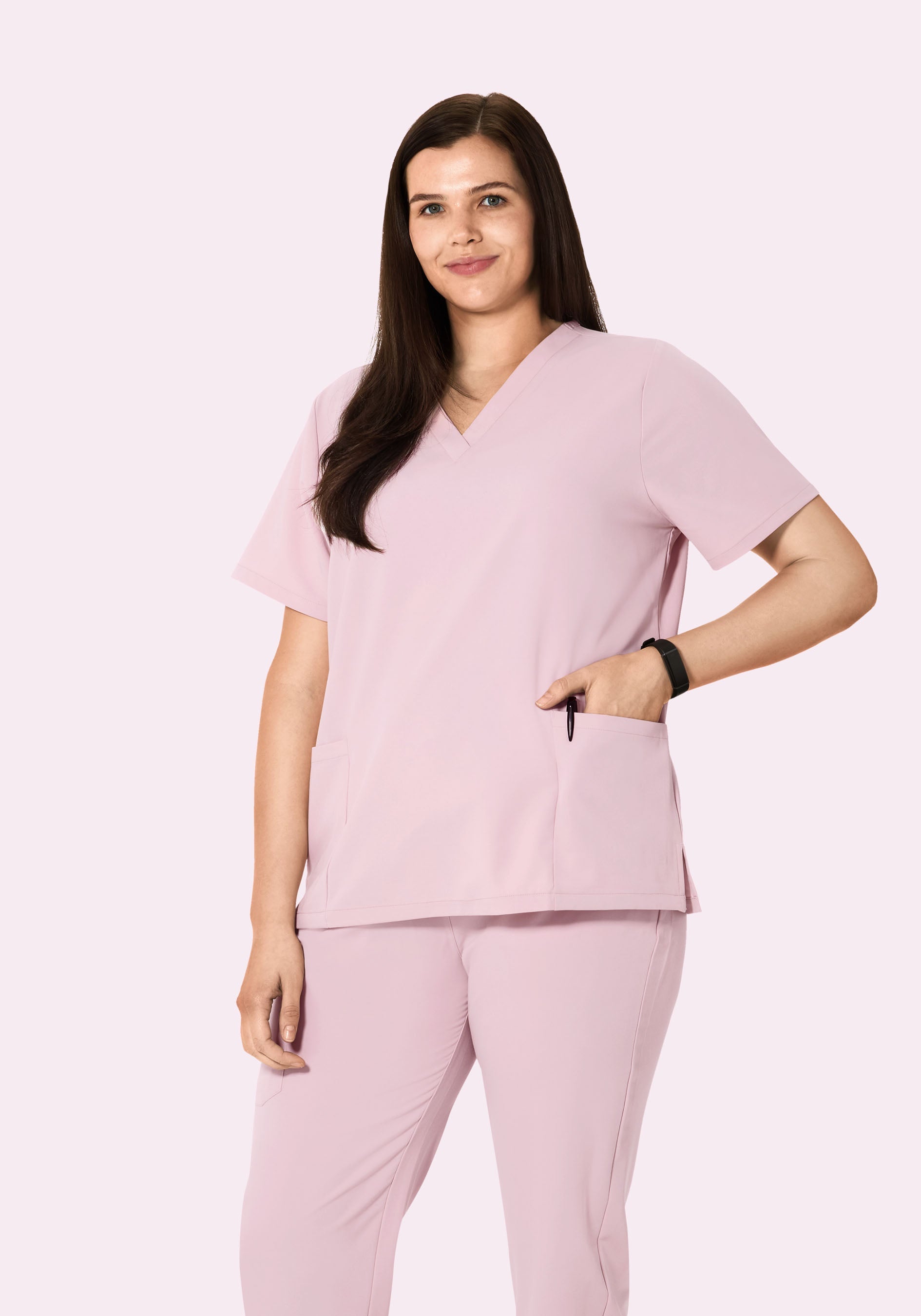 6 Pocket Top Blush Blossom