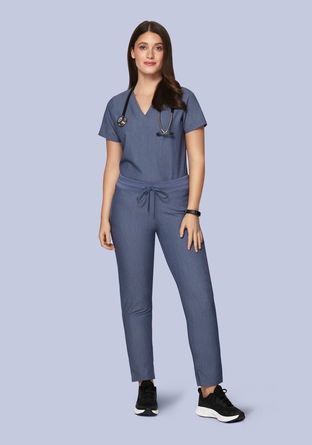 6 Pocket Top Heather Denim