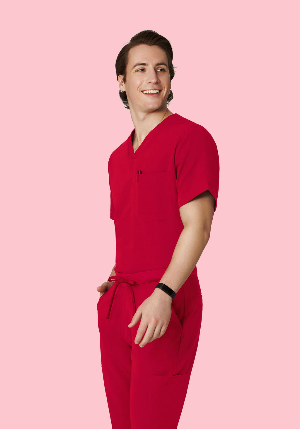 Three Pocket Top Crimson