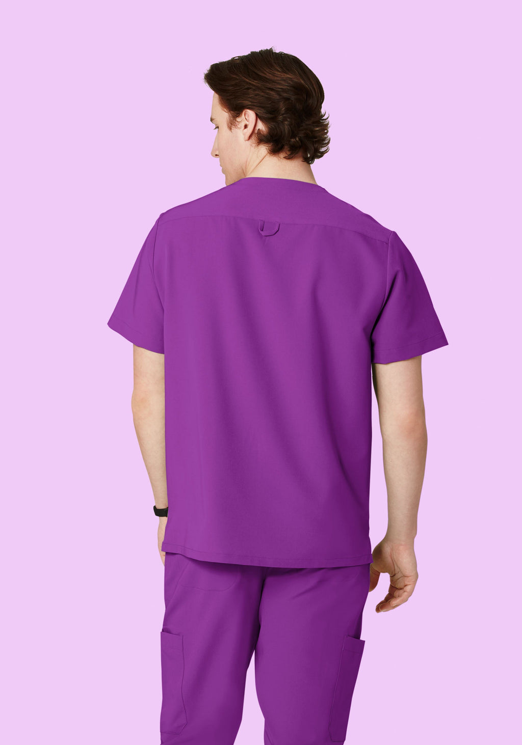 Three Pocket Top Cyber Grape