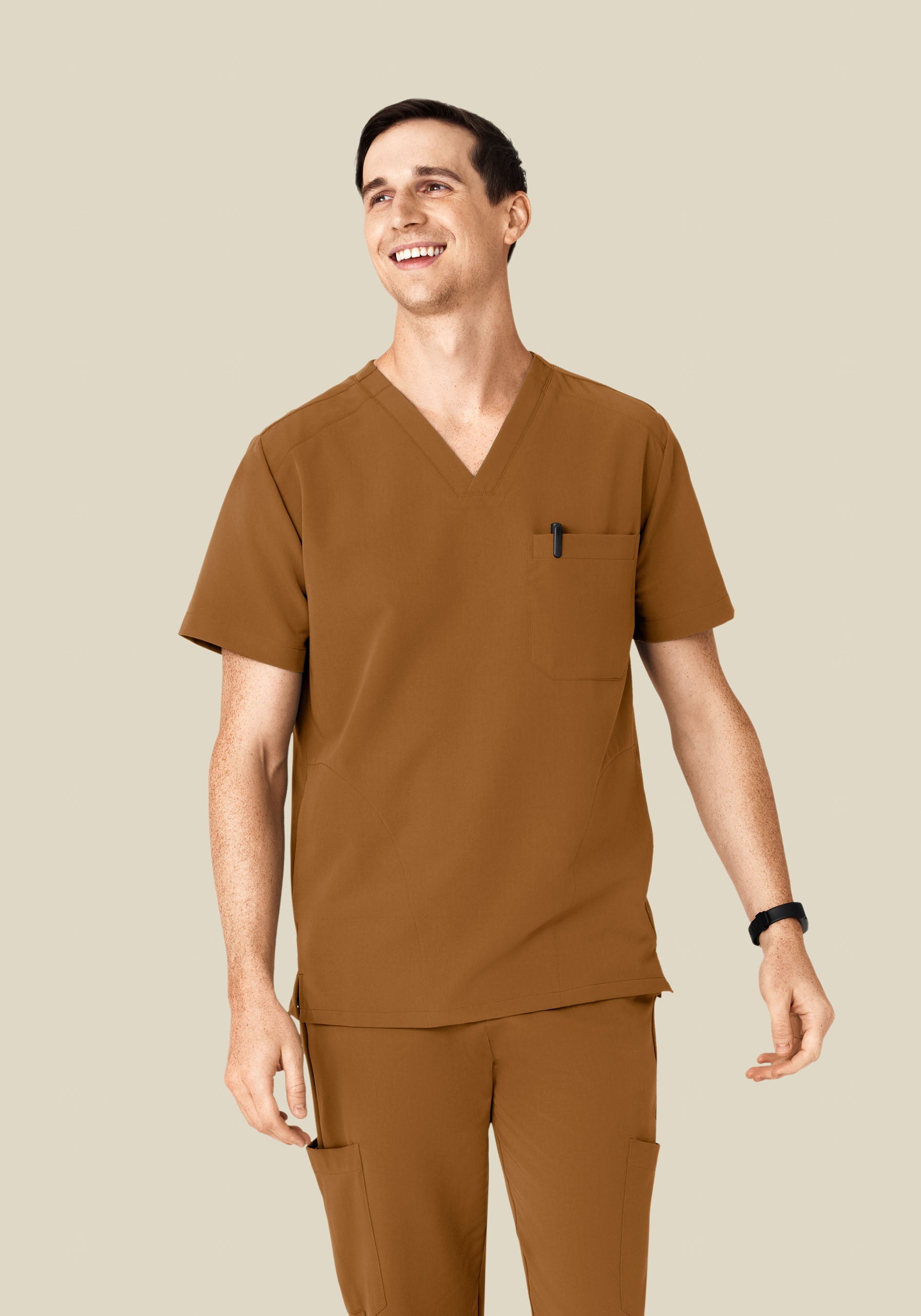 Three Pocket Top Camel