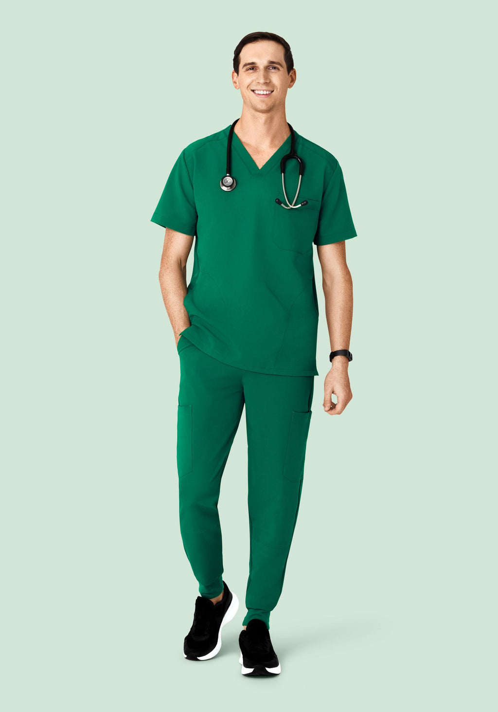 Three Pocket Top Envy Green