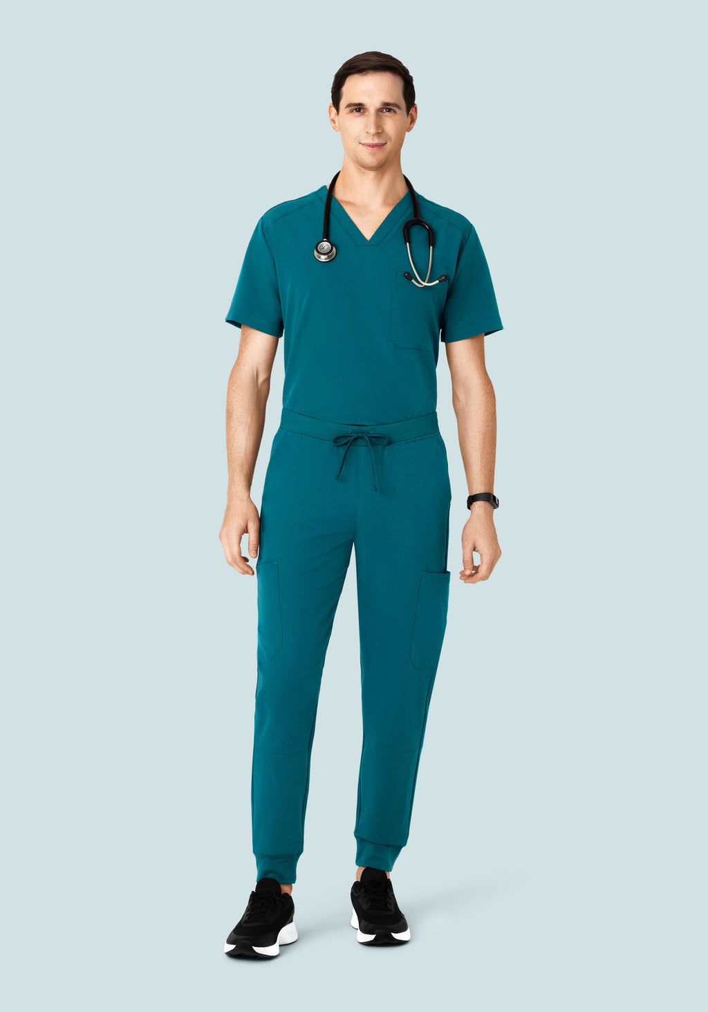 Three Pocket Top Peacock