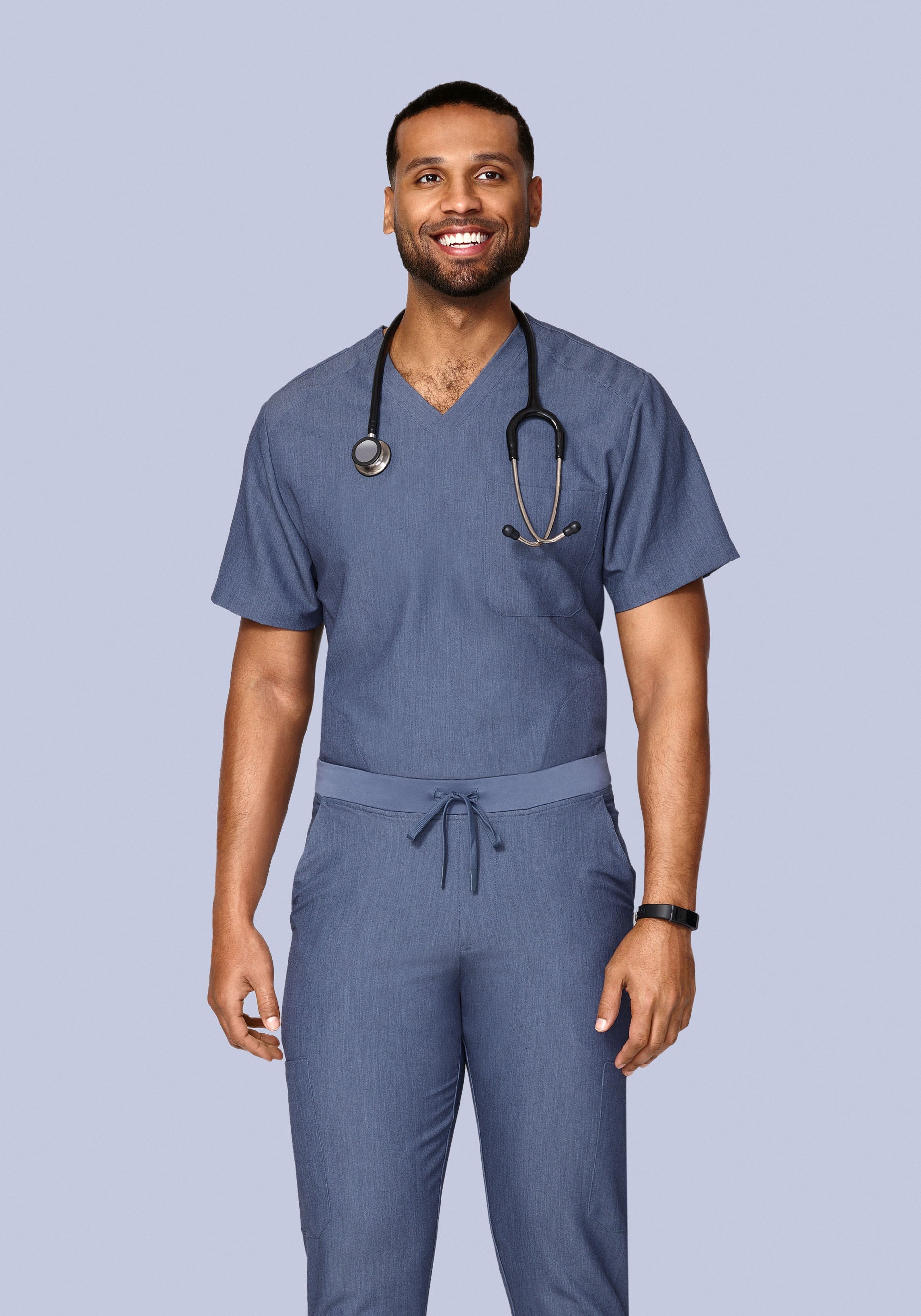 Three Pocket Top Heather Denim