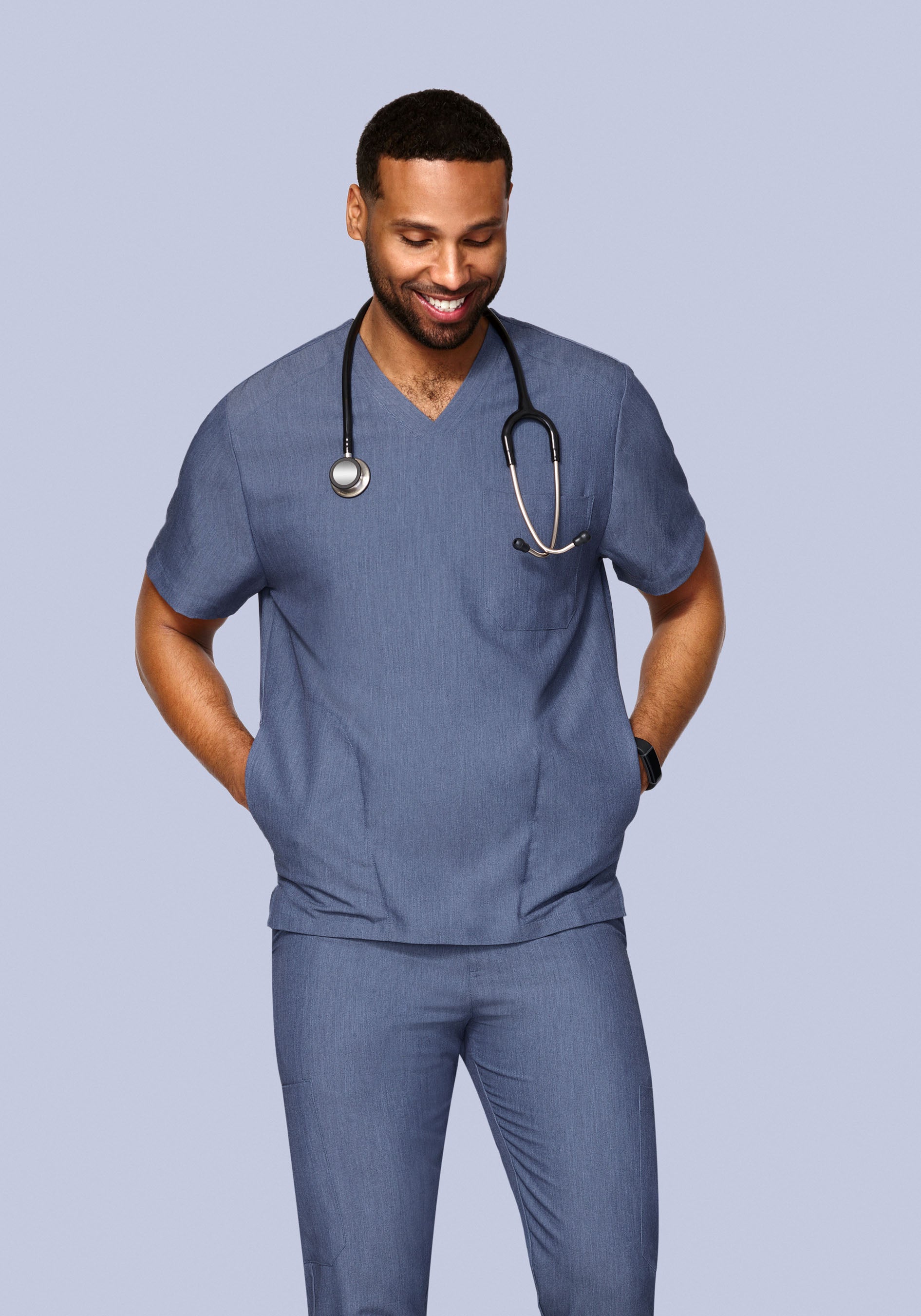 Three Pocket Top Heather Denim