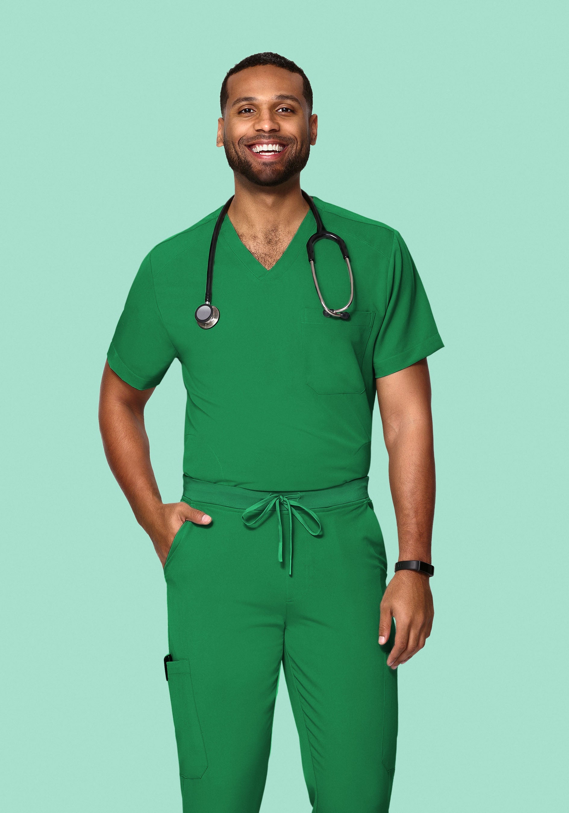 Three Pocket Top Emerald