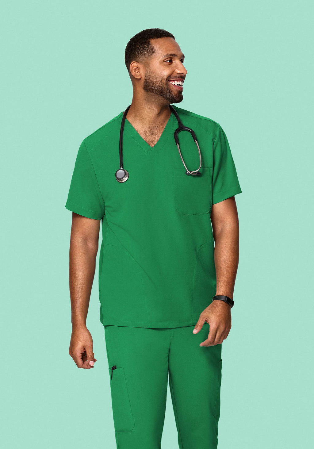 Three Pocket Top Emerald