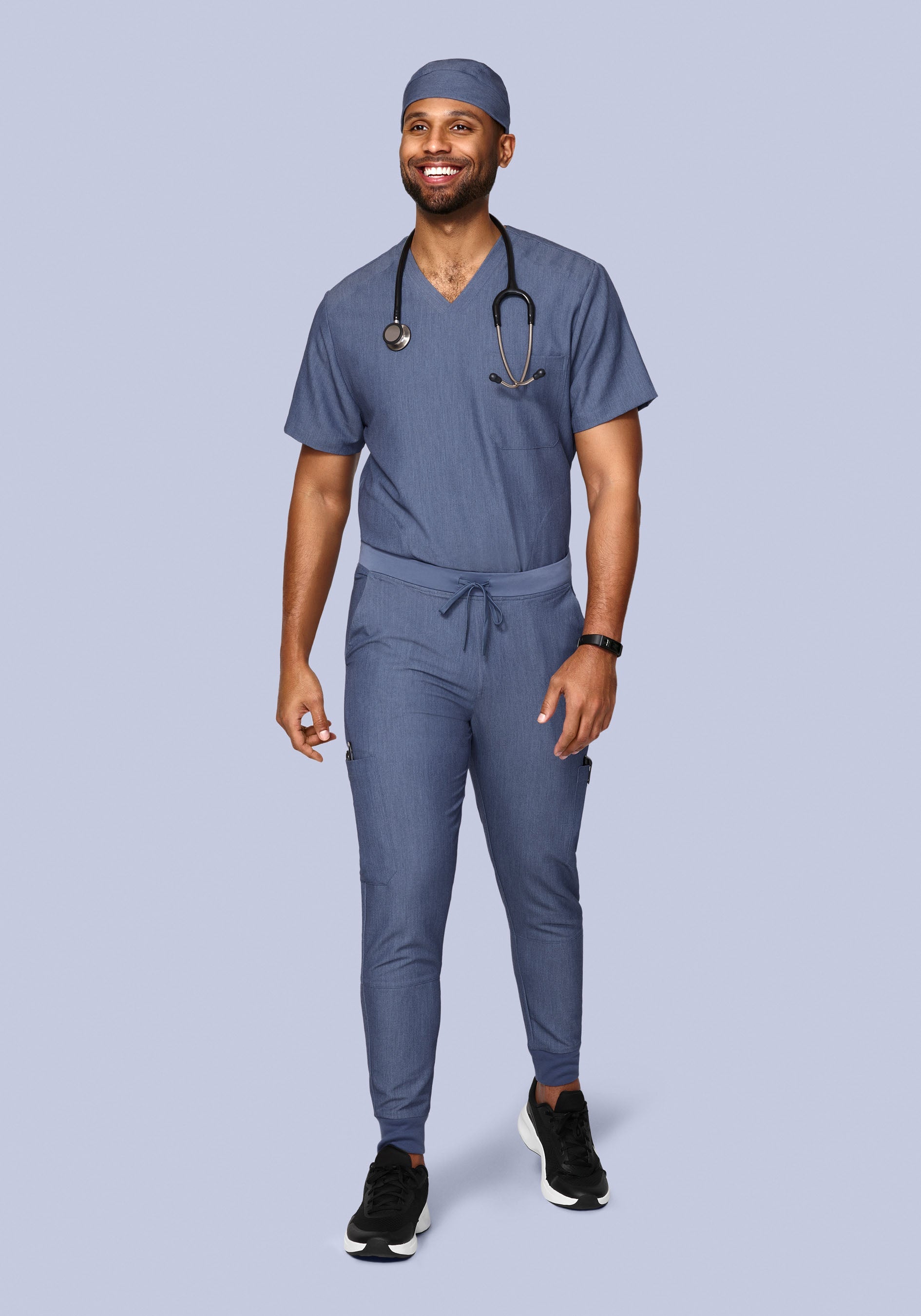 Three Pocket Top Heather Denim